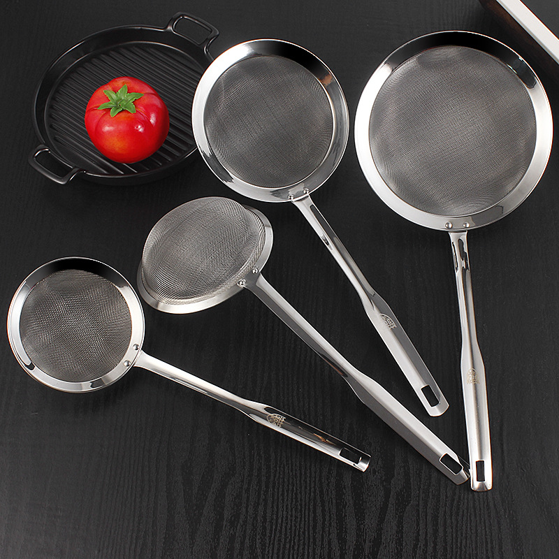304 stainless steel mesh colander, household kitchen soy milk residue, juice filter net, oil residue strainer, filter mesh, oil control