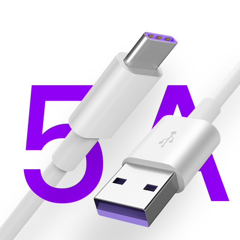 Fast Charging Data Cable Suitable for Android Huawei Type-C Phone 5A Charging Cable Flash Charge USB Xiaomi/Redmi