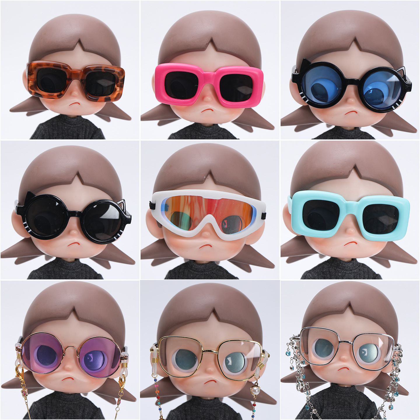 Gazi Sister Doll Clothes 1/8 Movable Figure Clothes zsiga Gingerbread Man Glasses Necklace Baseball Cap Earphone Accessories