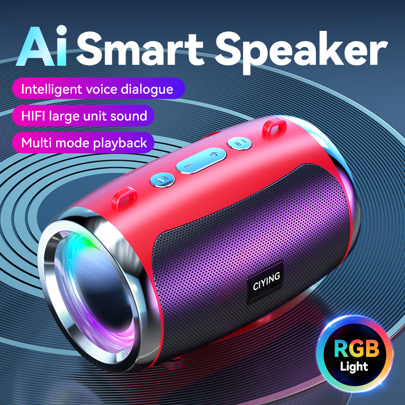 New Bluetooth Speaker Outdoor Portable Mini Small Speaker Home Outdoor Plug-in Card Color Light Heavy Subwoofer