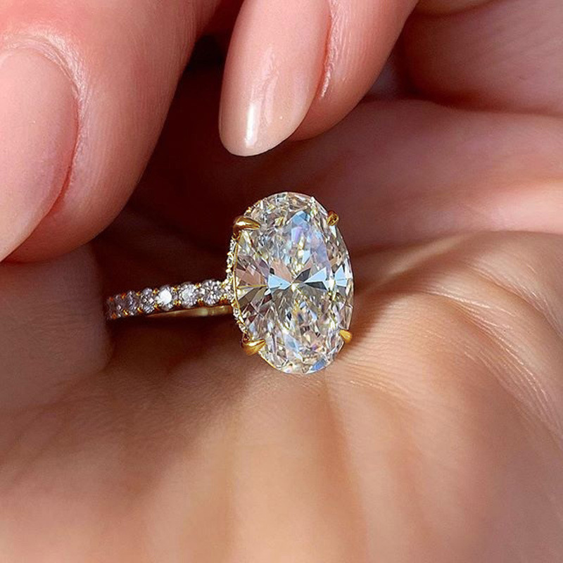 eBay New Zircon Platinum Ring Engagement Ring
