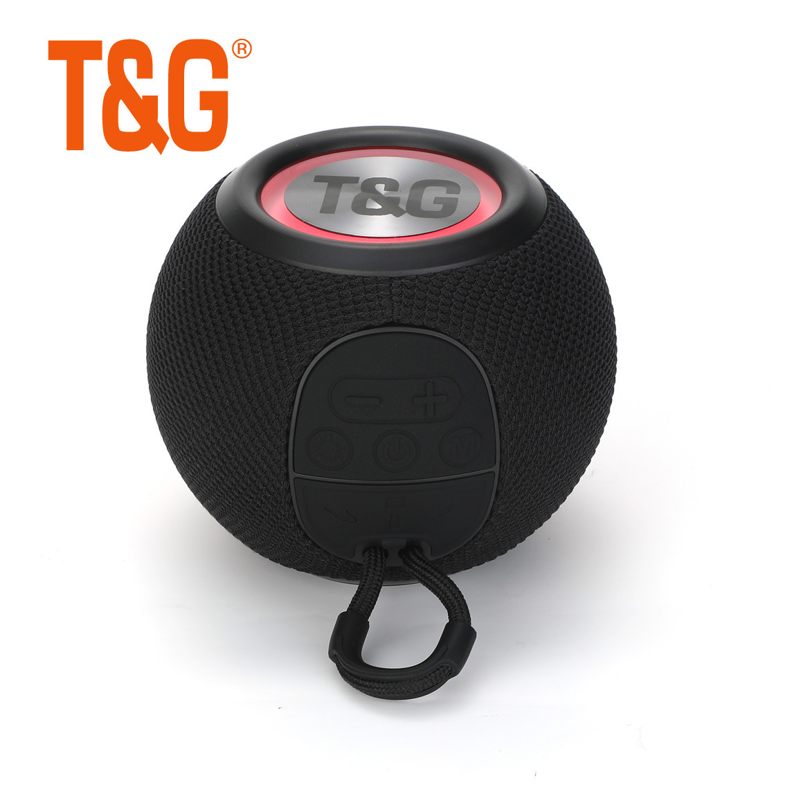 2022 Popular Spherical Mini Speaker Portable Fabric Ultra Bass Light Ring Desktop Audio Bluetooth TG337