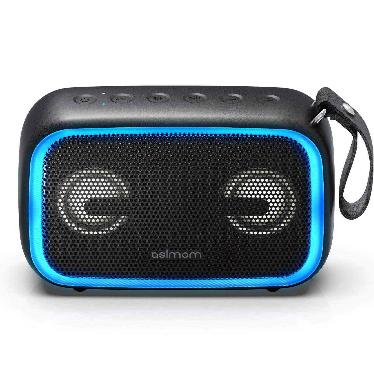 DOSS ASIMOM Bluetooth Speaker Subwoofer Outdoor Waterproof Light Speaker Card