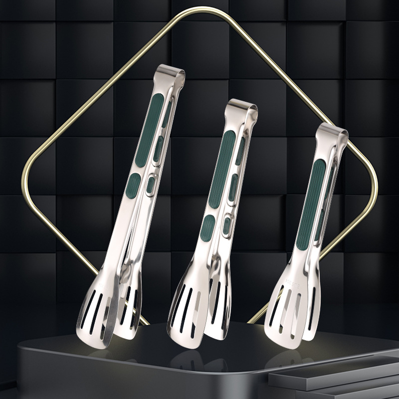 304 thickened stainless steel food clip, anti-scald steak clip, food clip, commercial barbecue grill bread cake clip
