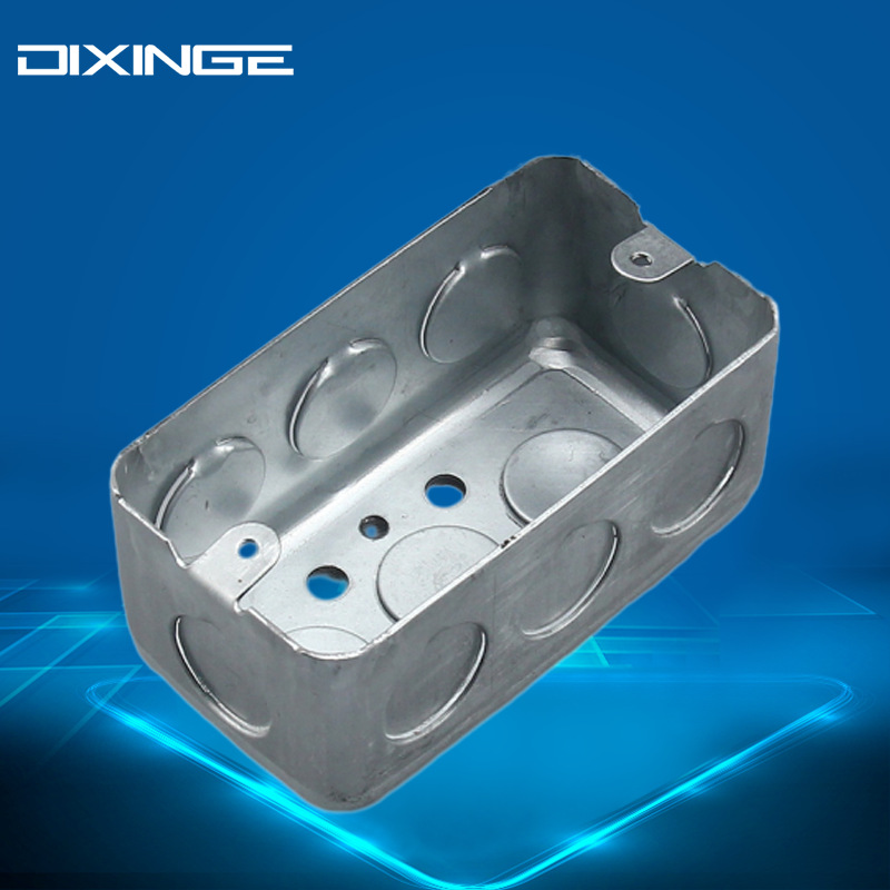 120 type American flush junction box, American standard wall switch galvanized sheet iron box, American standard socket installation bottom box