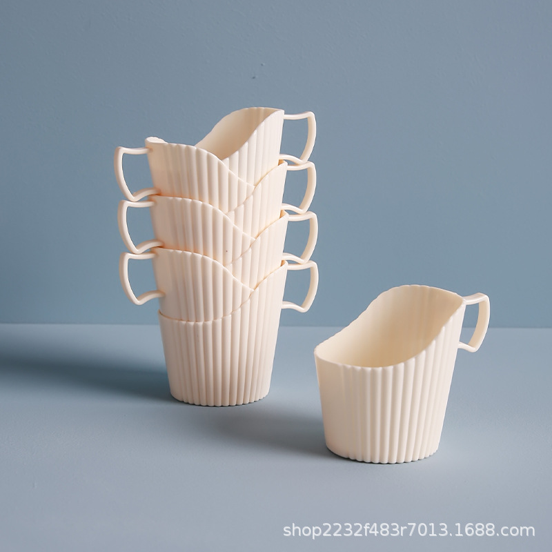 Disposable paper cup holder, thickened plastic cup sleeve, anti-scald heat-insulating paper cup holder, universal base cup 773