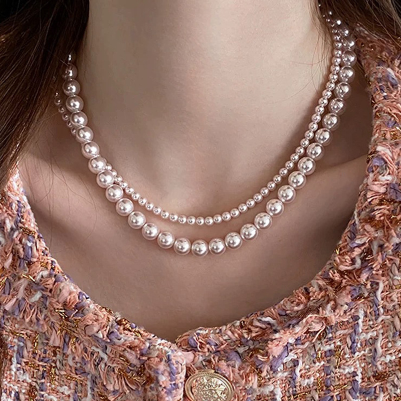 Manta Rose Color Swarovski Pearl Necklace for Women 2025 New Small Clavicle Chain for Women