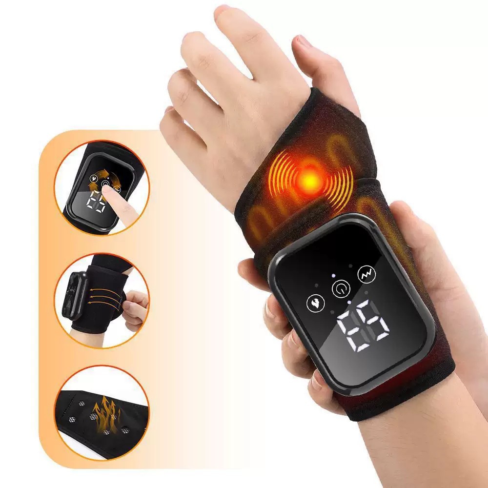 Strictly Selected Hand Massager Wrist Heat Compress Tenosynovitis EMS Electric Pulse Wrist Joint Physiotherapy Heating Wrist Massager