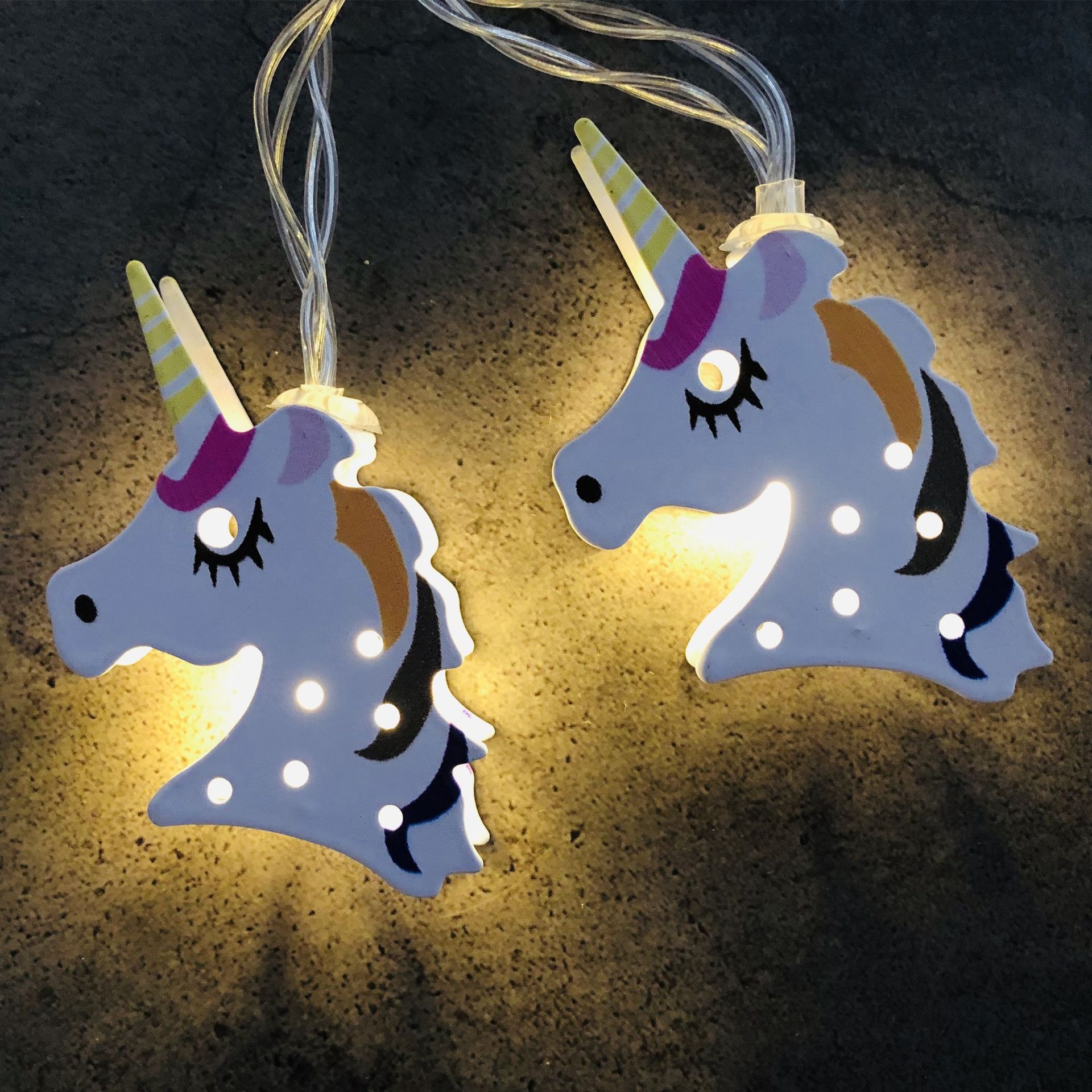 Fairy Light Iron Art Unicorn Light String USB Christmas Birthday Party Room Courtyard Decorative Lights