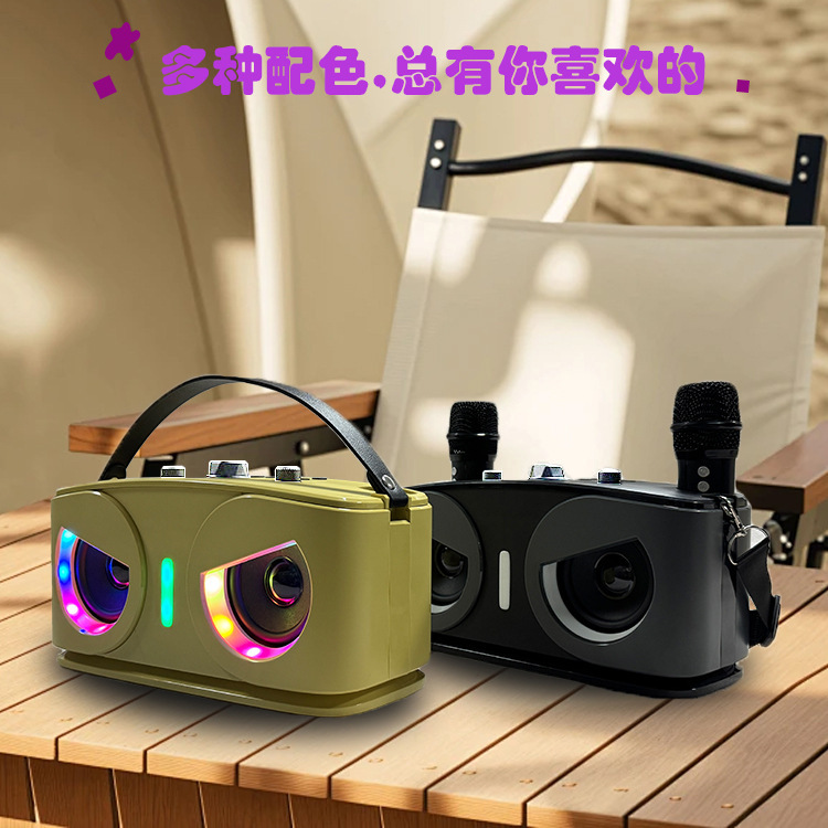 SD306 Bluetooth Speaker with Microphone A922 Home Outdoor Portable KTV Wireless Karaoke Speaker Set