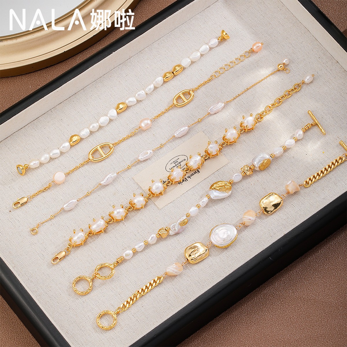 Freshwater Pearl Bracelet for Women Delicate Small Accessories Ladies Bracelet Hand Jewelry Bracelet Women