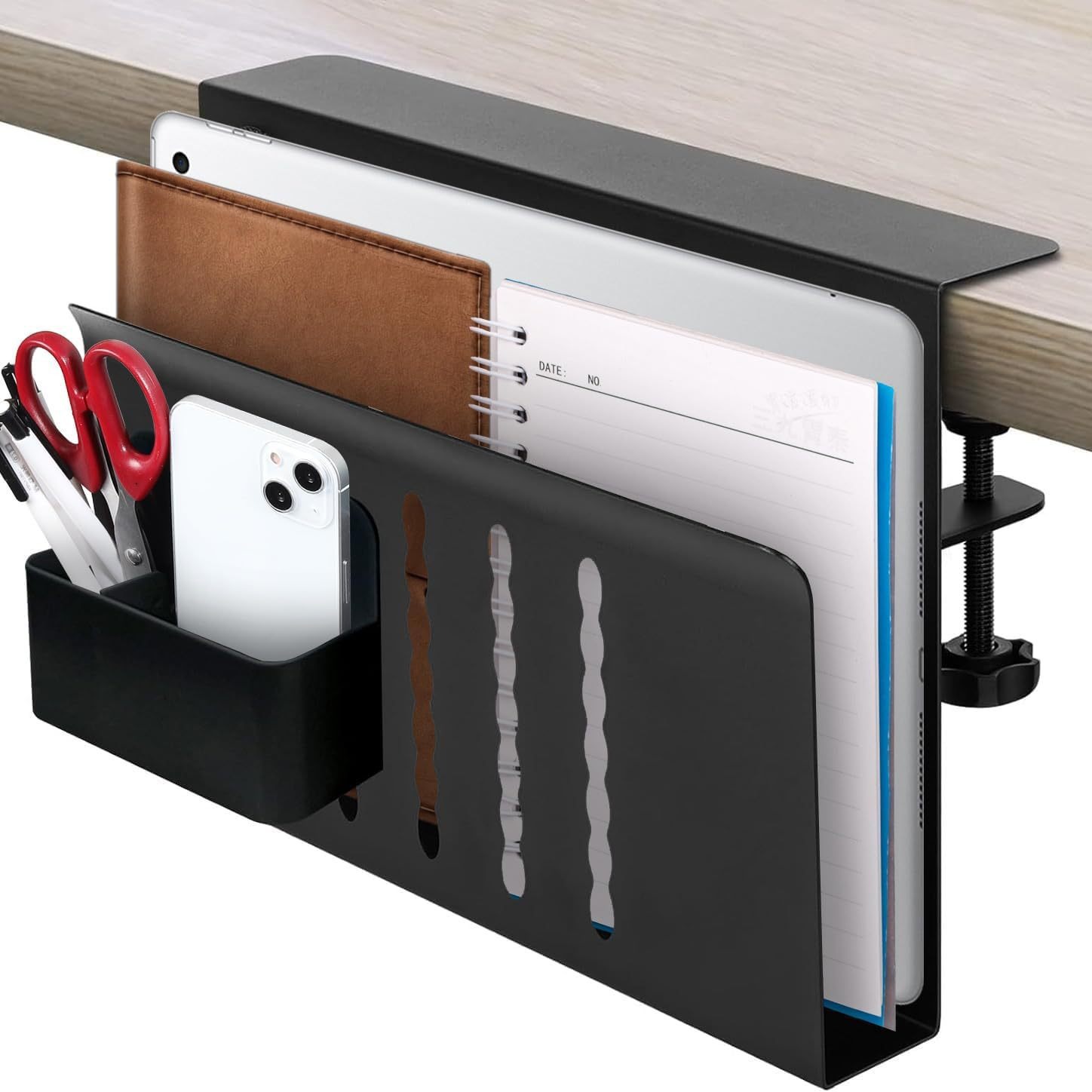 Multifunctional vertical laptop cooling stand, desktop mobile phone tablet universal storage stand