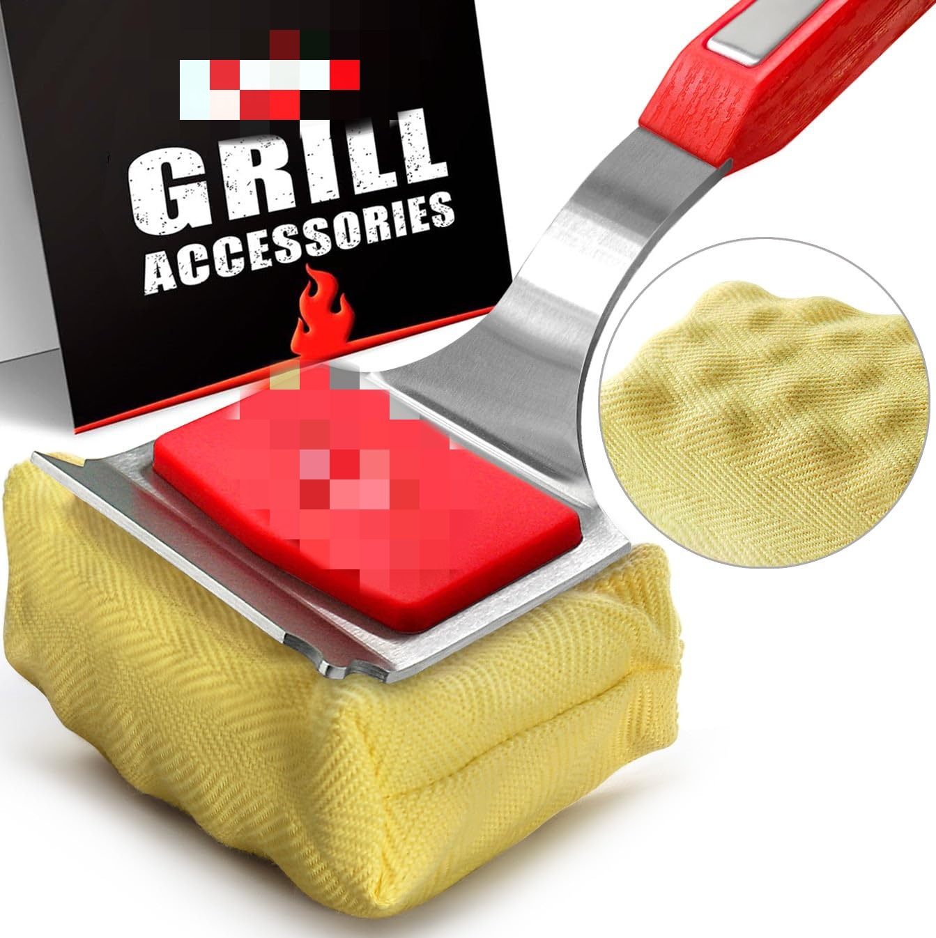 Exclusive Stainless Steel Non-Shedding BBQ Brush Long Handle BBQ Brush Cleaning Brush BBQ Cleaner