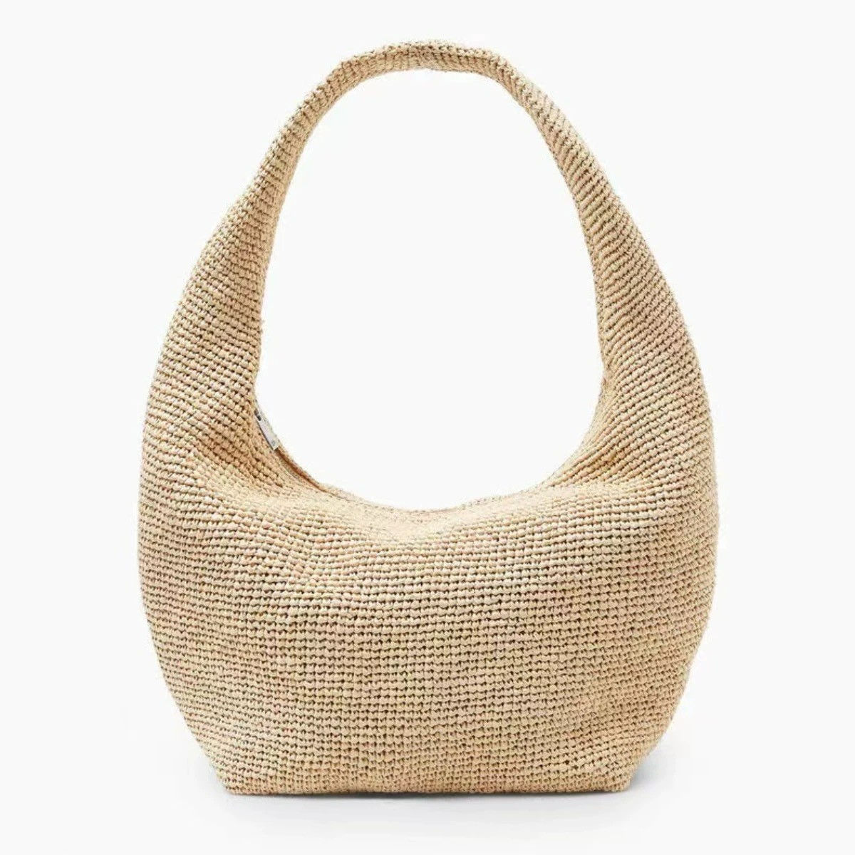 Summer Straw Bag Women's New Handwoven Bag Large Capacity Single Shoulder Underarm Bag Vacation Beach Bag