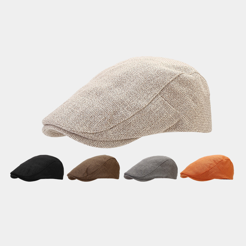 2026 Spring New Plain Beret for Women, Casual Painter Cap, Men's Forward Cap