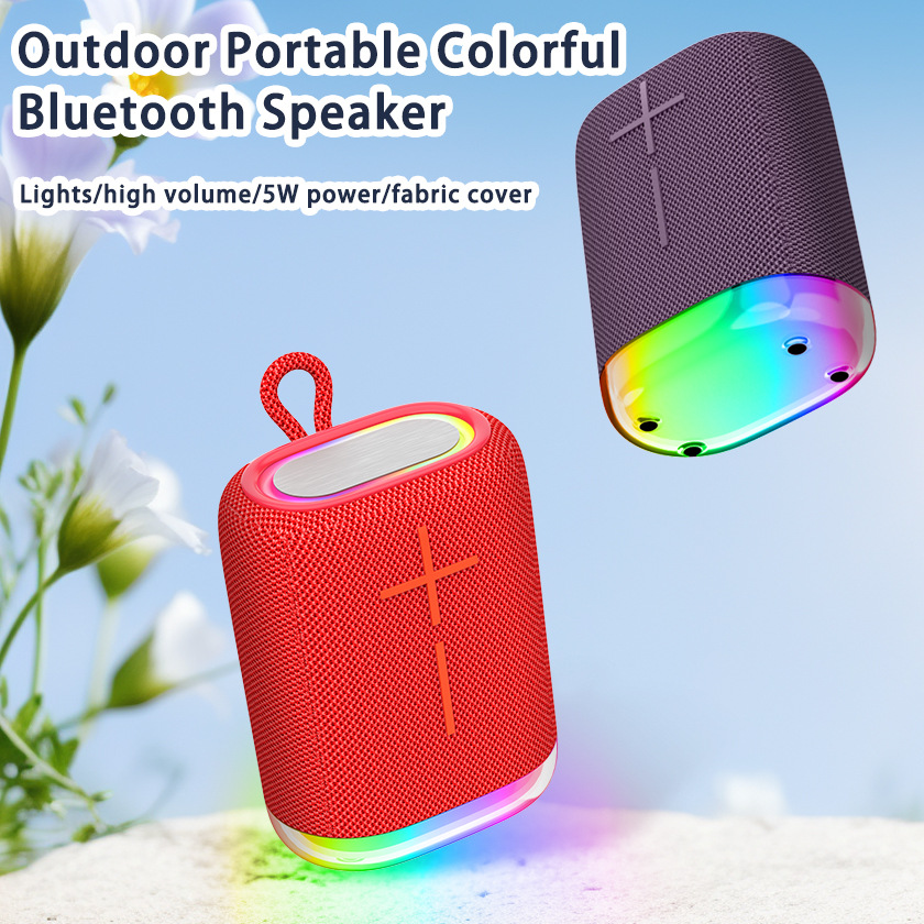 New Bluetooth Speaker Small High Quality High Power Subwoofer Outdoor Portable Camping Speaker Gift
