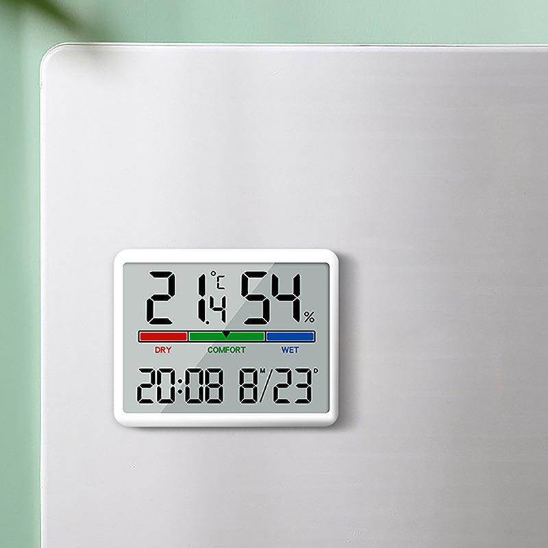 New color screen temperature and humidity clock multifunctional large screen indoor household electronic alarm clock thermometer