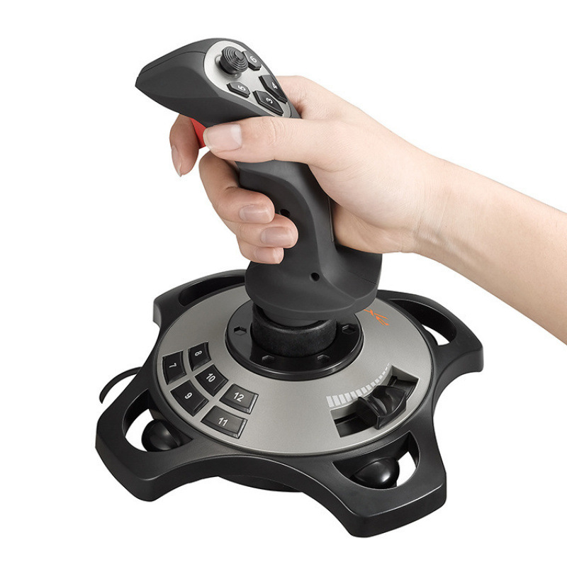 Lai Shi Hao Da 2113 Pro PC Simulation Game Flight Joystick PC Game Controller Flight Stick