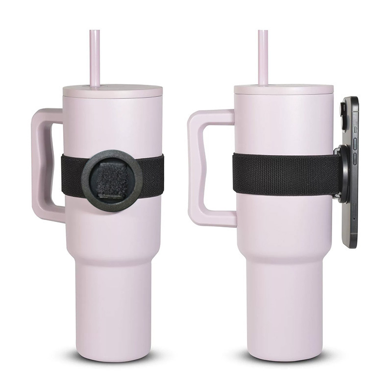 New Universal for Apple Android Phone Outdoor Portable Magsafe Zip Tie Magnetic Water Cup Holder