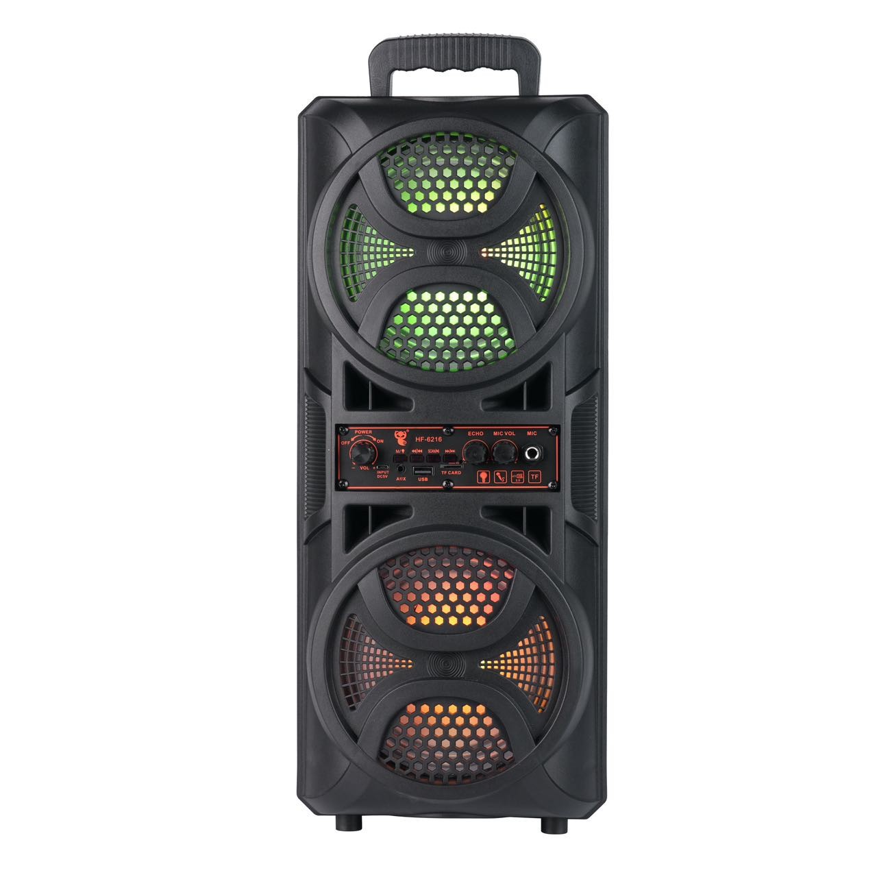 New portable dance dual 6.5-inch RGB loud volume high sound quality USB Bluetooth speaker