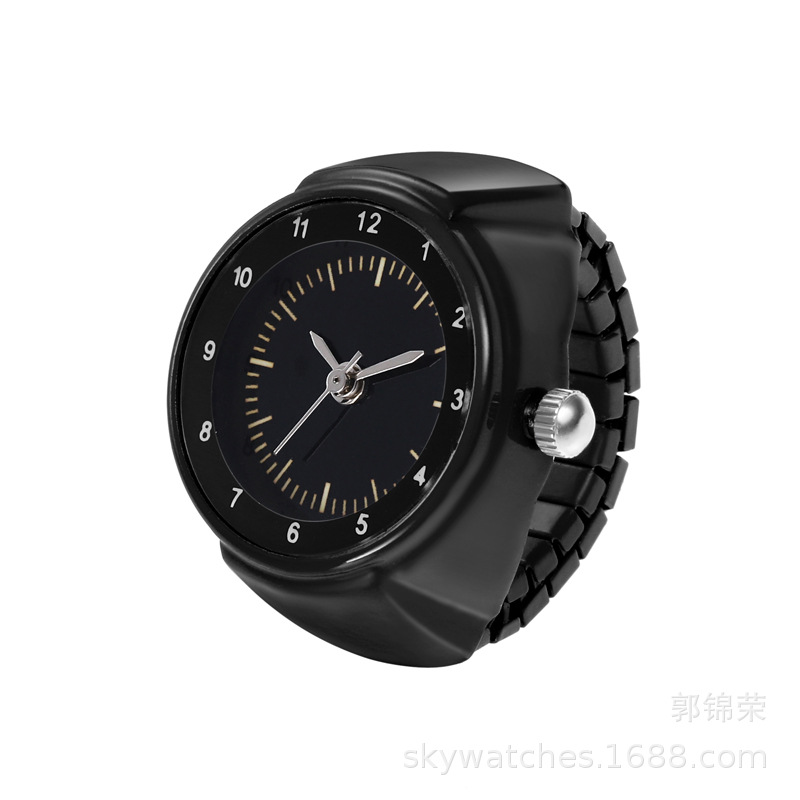 [Ring Watch] New Watch Small Fresh Simple Quartz Watch Middle School Student Glass Printing
