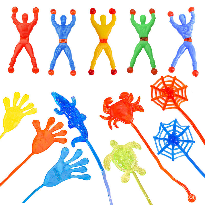 Sticky Palm Elastic Stretchable Sticky Hand Toy Wall-Climbing Spiderman Sticky Little Hand Children's Stress-Relief Fun Prank