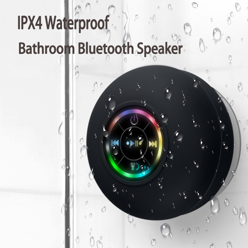 Large suction cup Bluetooth speaker bathroom waterproof mini small speaker portable large suction Bluetooth audio