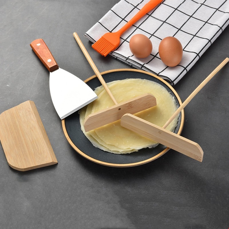 Jianbing guozi rake spread egg pancake scraper bamboo dragonfly crepe pan banji pan kitchen gadget