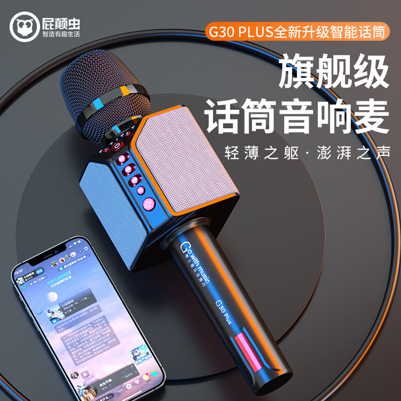 Pidianchong G30 Plus microphone speaker integrated microphone home wireless bluetooth mobile phone K song singing