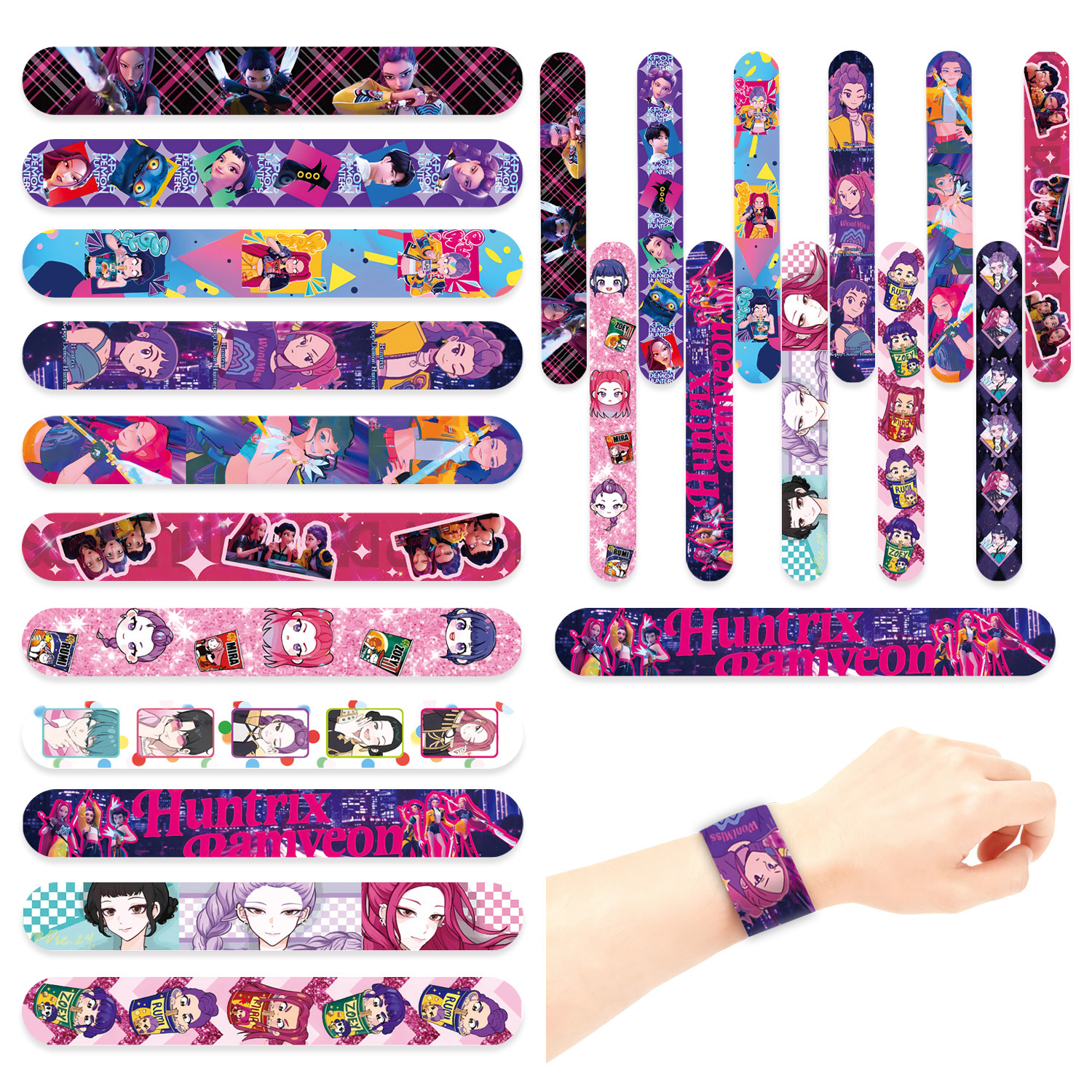 New K-POP Witch Hunters Slap Bracelet Witch Hunters Clap Wristband Children's Slap Bracelet PVC Slap Wristband
