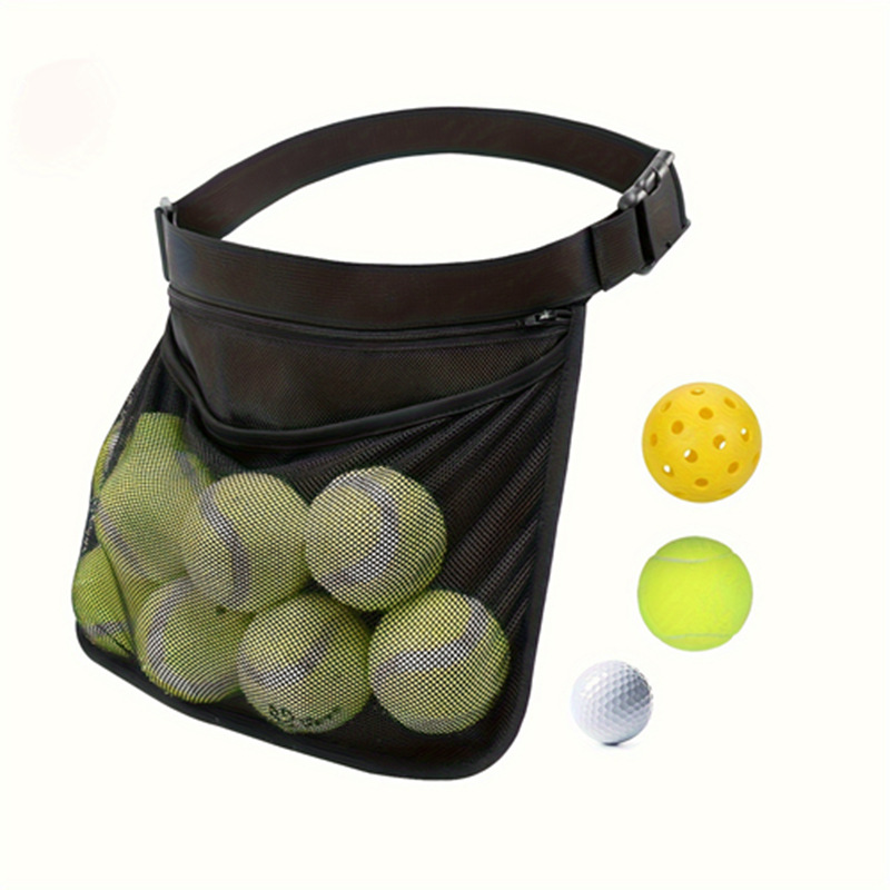 Tennis ball pick-up bag, table tennis, golf ball portable storage bag, training ball pick-up bag, waist bag