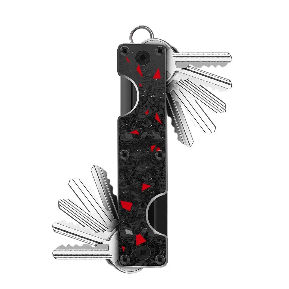 New Double-head Metal Key Ring Aluminum Alloy Multi-key Organizer Can Hold 2-6 Keys