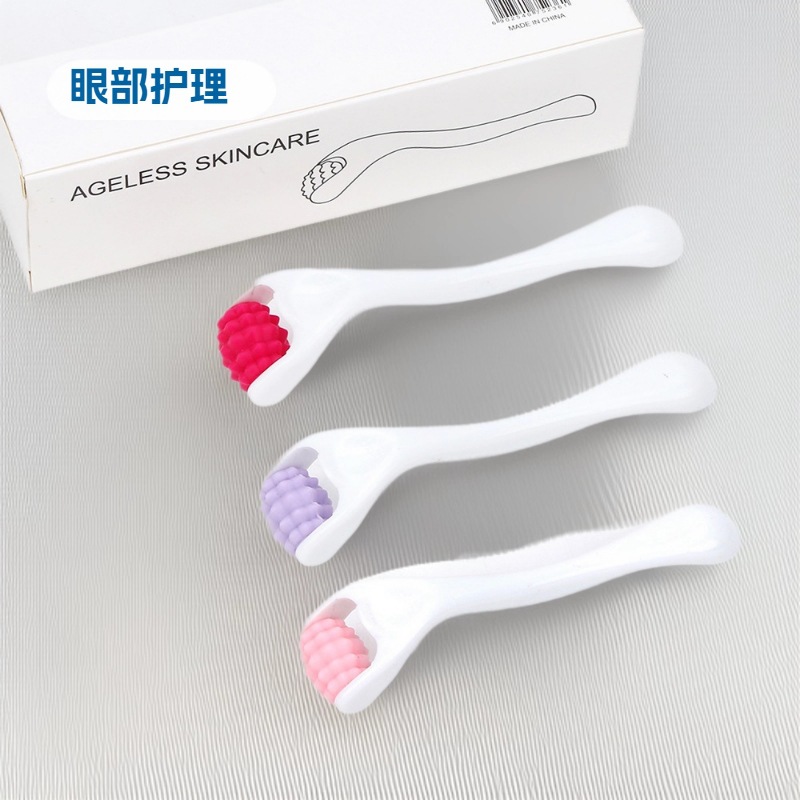 Eye silicone roller, silicone massage roller, facial beauty roller, eye cream导入 massage roller