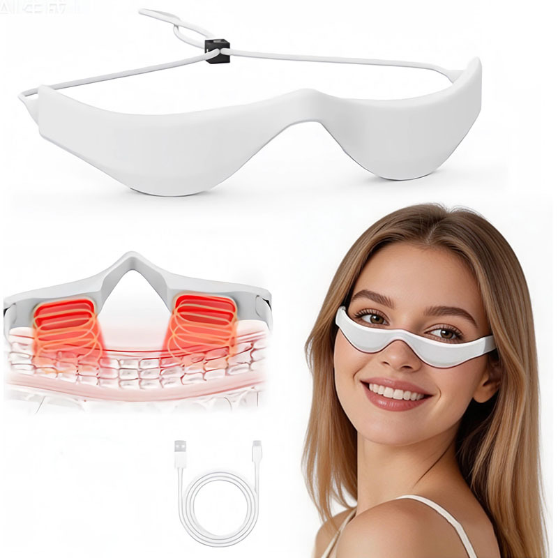 3Mode Red LED Microcurrent Eye Massager Dark Circles Puff