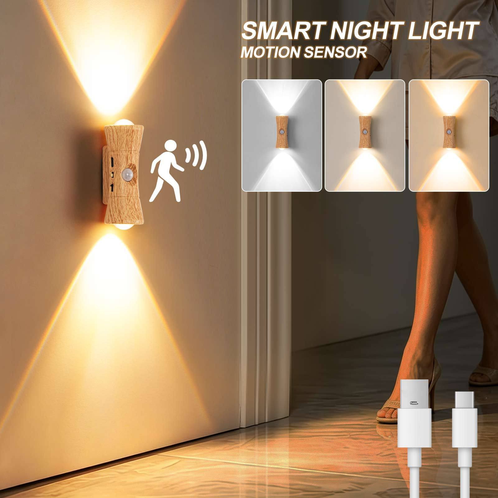 Human Body Induction Magnetic Wall Light No Wiring No Drilling Bedside Atmosphere Light Corridor Hallway Induction Light