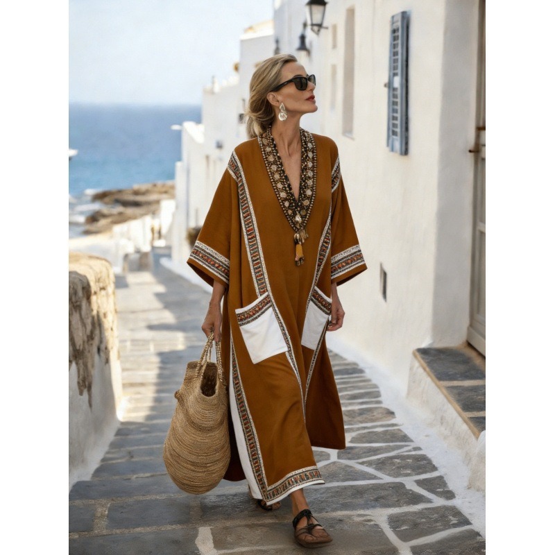 2025 Independent Station New Women's Animal Print Casual Dress