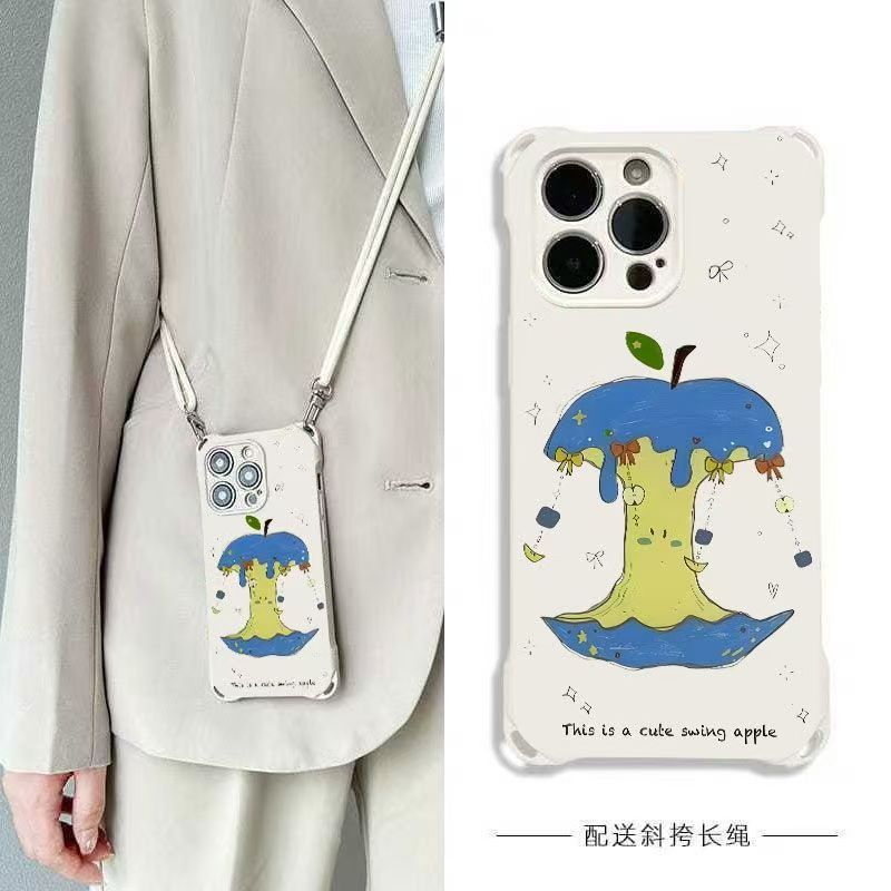Good things four-corner lanyard compatible Apple 16 phone case 15 Pro Max/14 xs xr iPhone 8 Plus 13 12