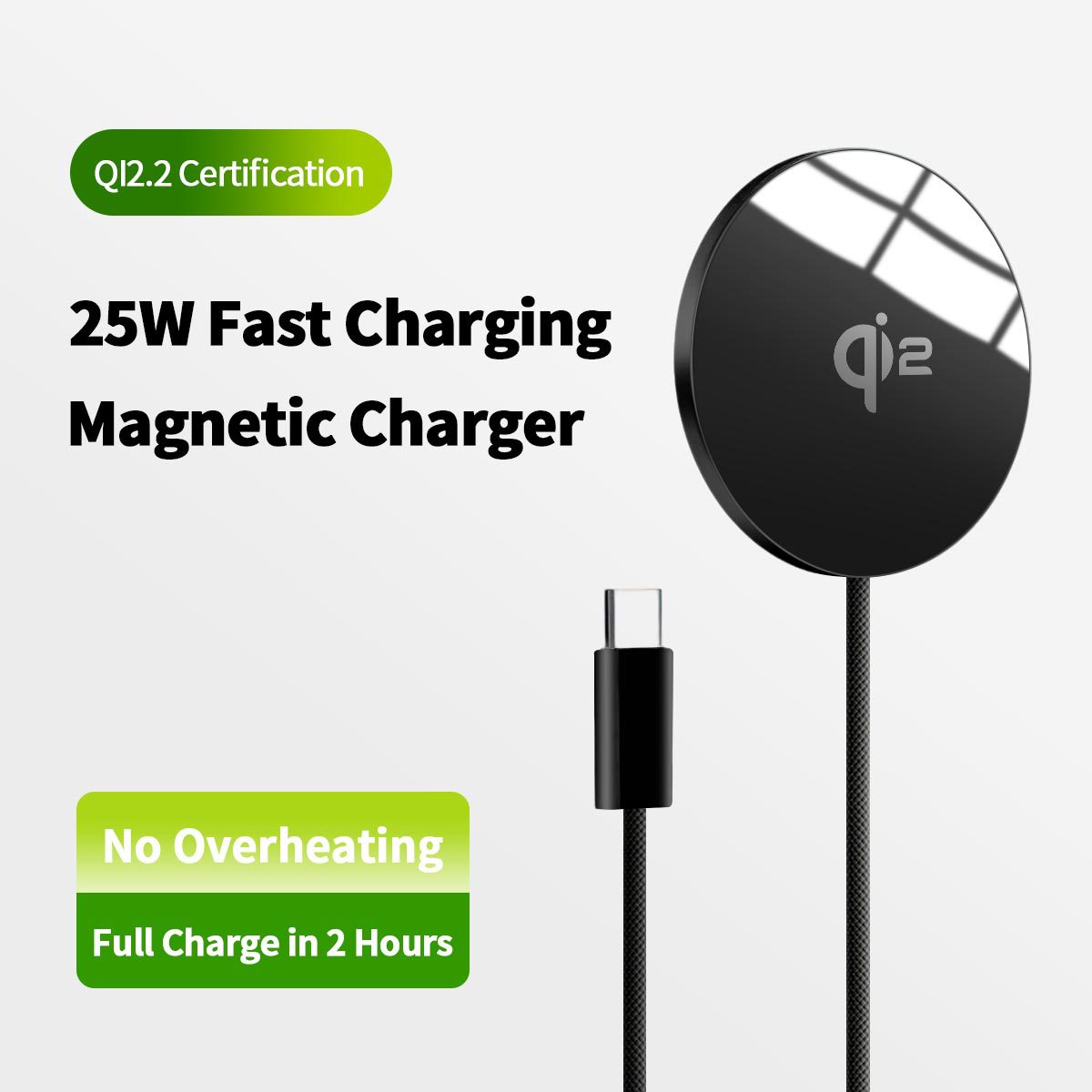 QI2.2 25W Wireless Charger for Apple Phone12-iPhone17 Pro Max Samsung Wireless Charging