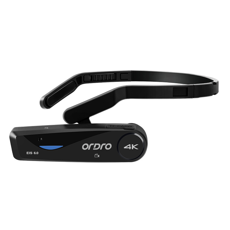 Ordro EP6PLUS Head-Mounted HD Camcorder 4K Quality Sports Companion Vertical Screen Mode