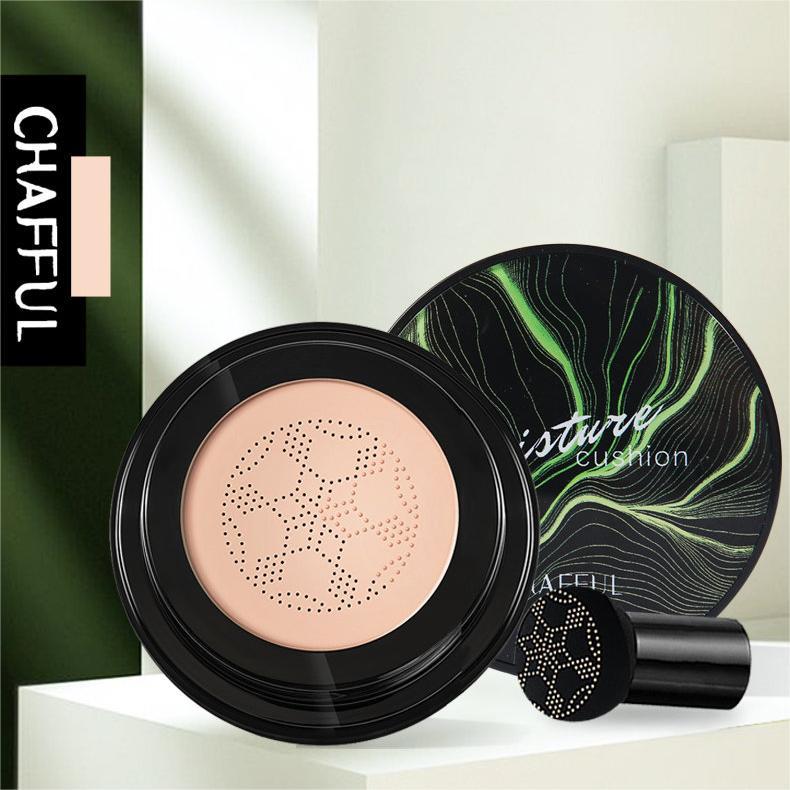 Xiangfuer Green Mushroom Cushion Fine Soft Lightweight Breathable Concealing Skin-Friendly Cushion BB Cream