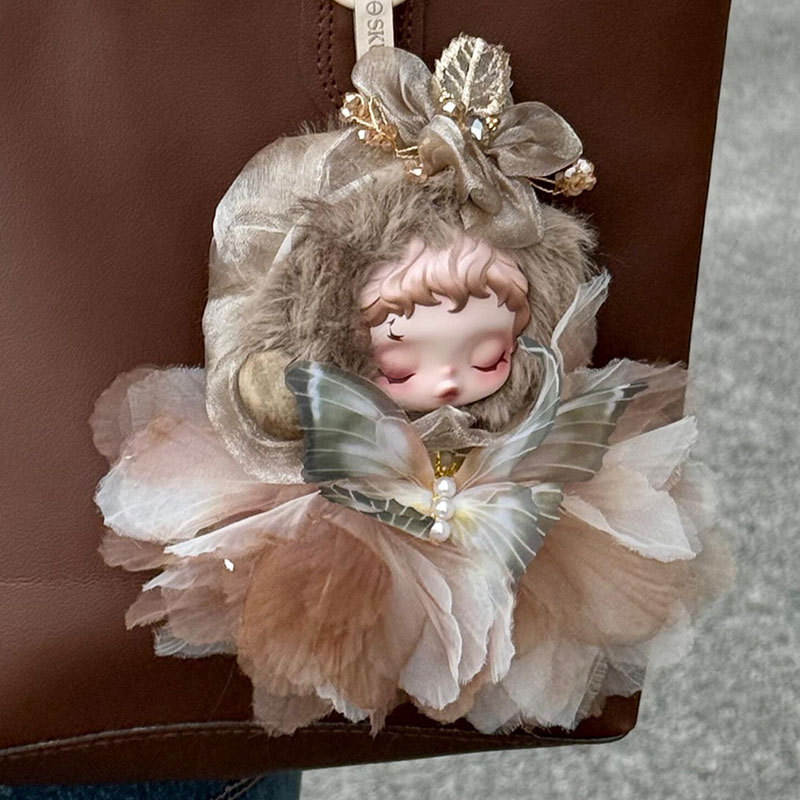 Only doll clothes] Suitable for SP Light Garden series vinyl doll clothes Mumu hair ornament flower skirt butterfly set