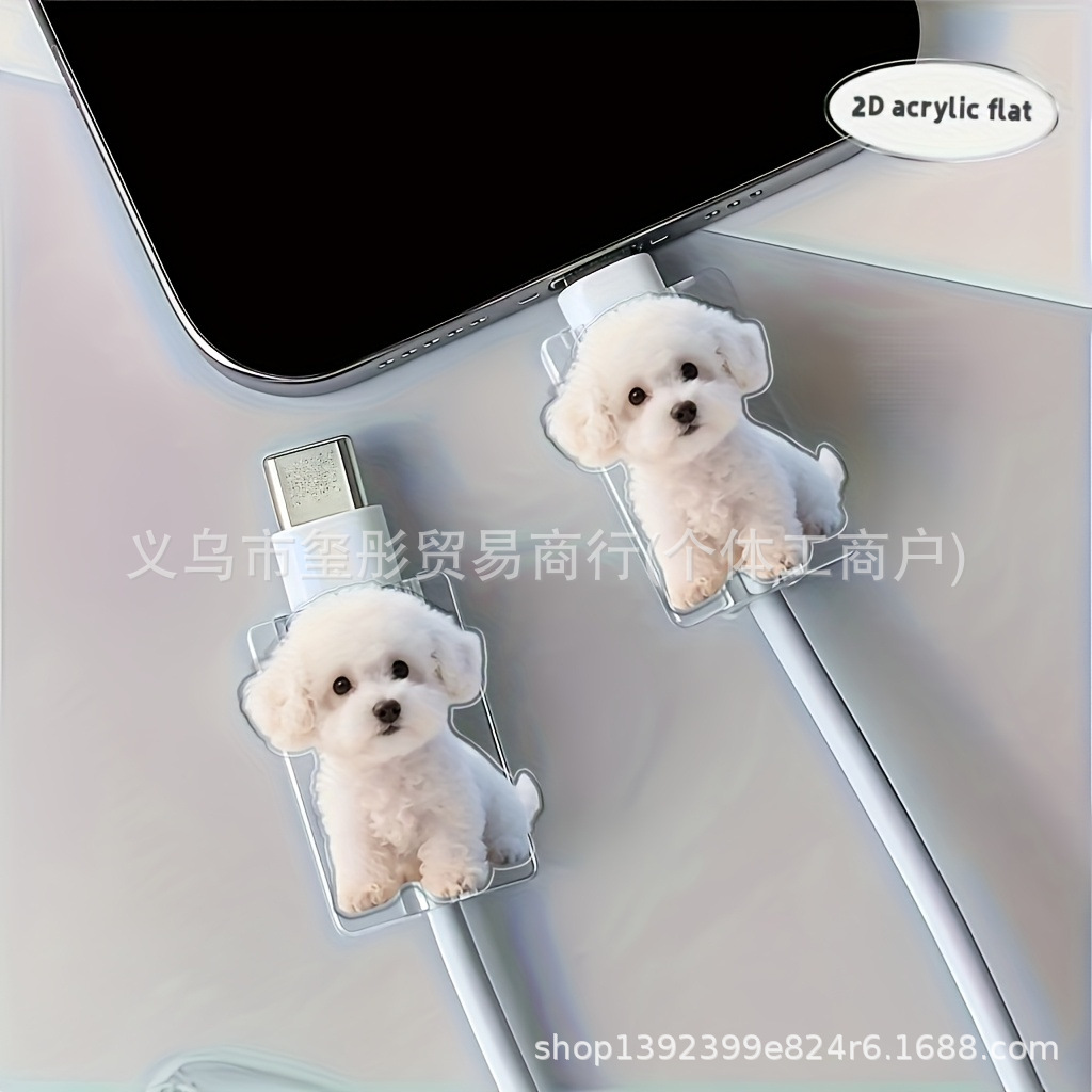 New Acrylic Charging Cable Decoration Suitable for Apple iPhone Lightning Cable Type-C Cable