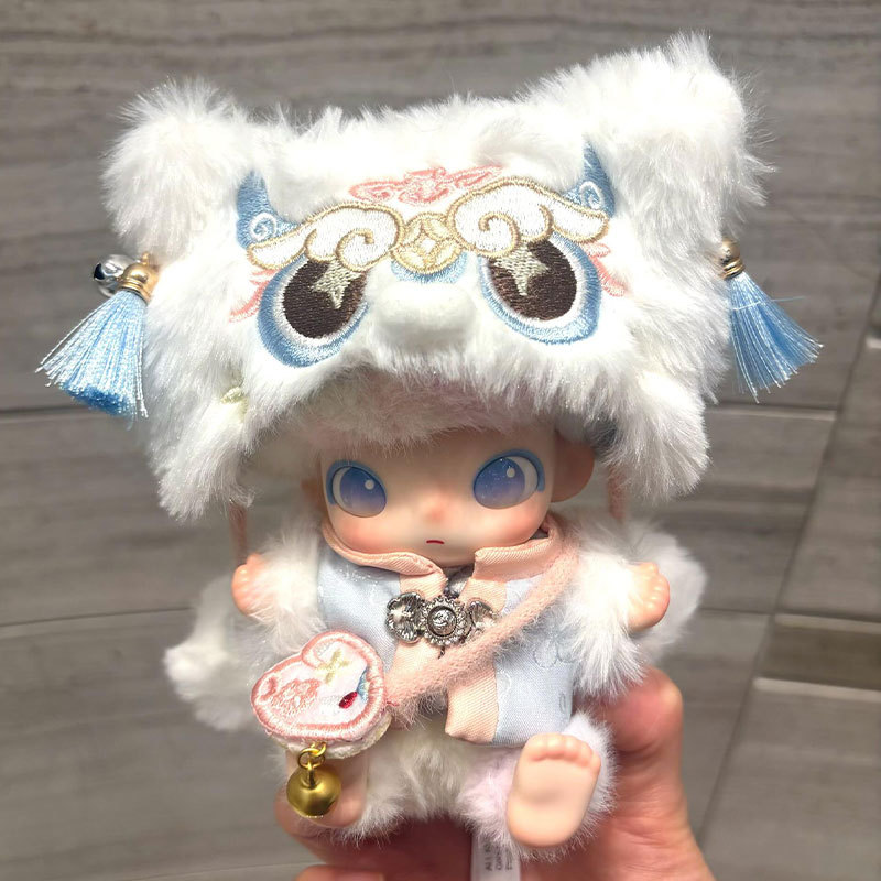 Only doll clothes] Suitable for DIMOO Newborn Diary series 15cm vinyl doll clothes lion dance set