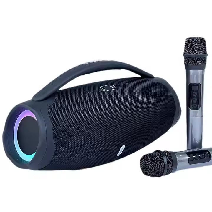 LED Big War God 3 Wireless Microphone Bluetooth Speaker Outdoor Camping Sports Bluetooth Speaker Portable Big War Drum
