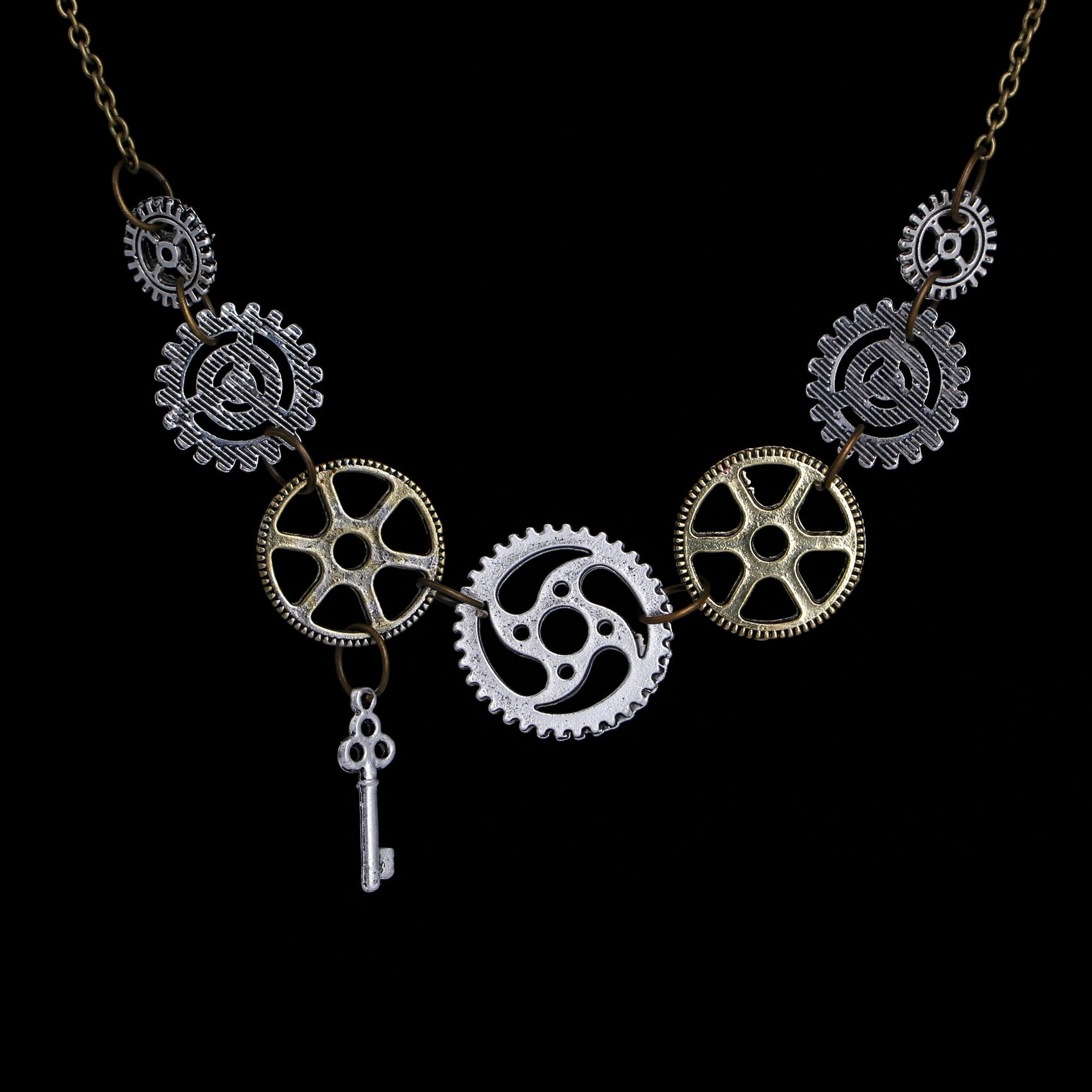 Fashion Jewelry Steampunk Gear Necklace gear steampunk Necklace Jewelry