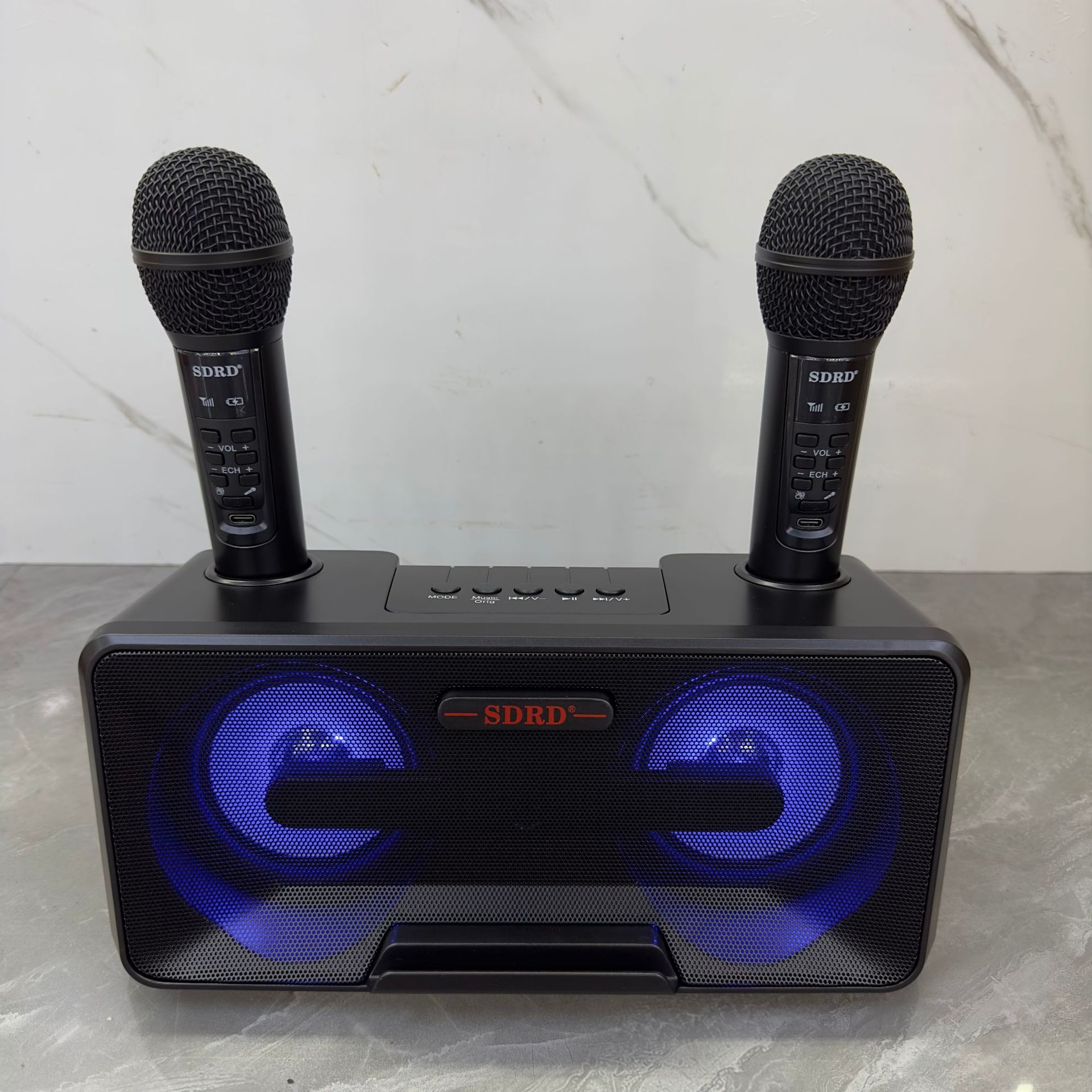 SD301S Bluetooth Speaker Karaoke Machine Wireless Dual Microphone All-in-One Outdoor Portable Headset Speaker