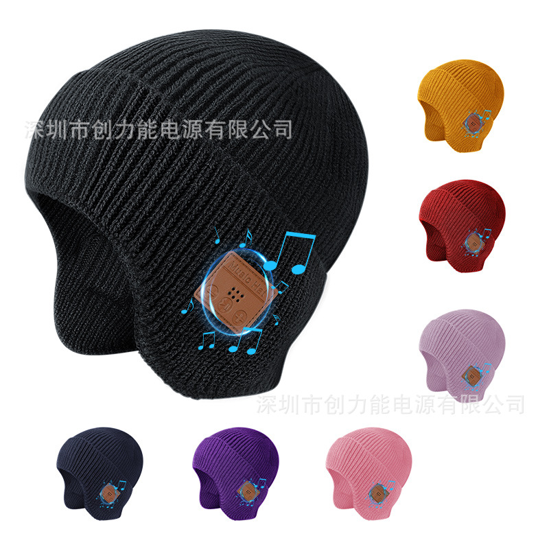 2026 Autumn Winter New Wireless 5.3 Bluetooth Headset Ear-Covering Hat Outdoor Warm Music Ear-Wrap Beanie