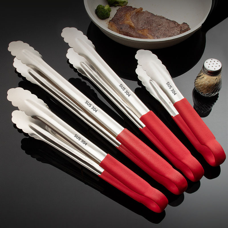 304 stainless steel food clip household food kitchen restaurant baking bread clip multifunctional barbecue meat steak clip