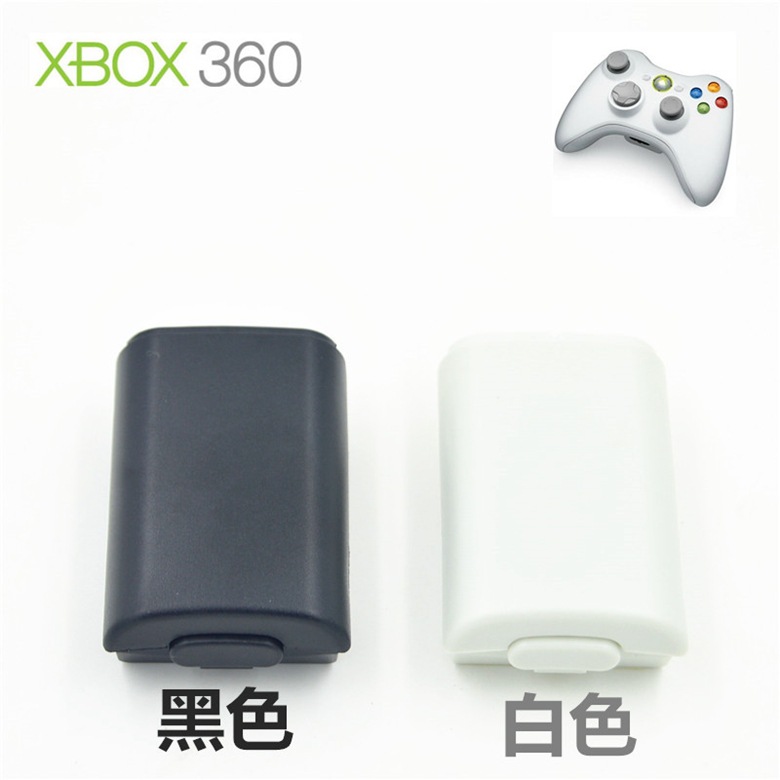 XBX360 battery cover XBX360 wireless controller battery cover black white with sticker