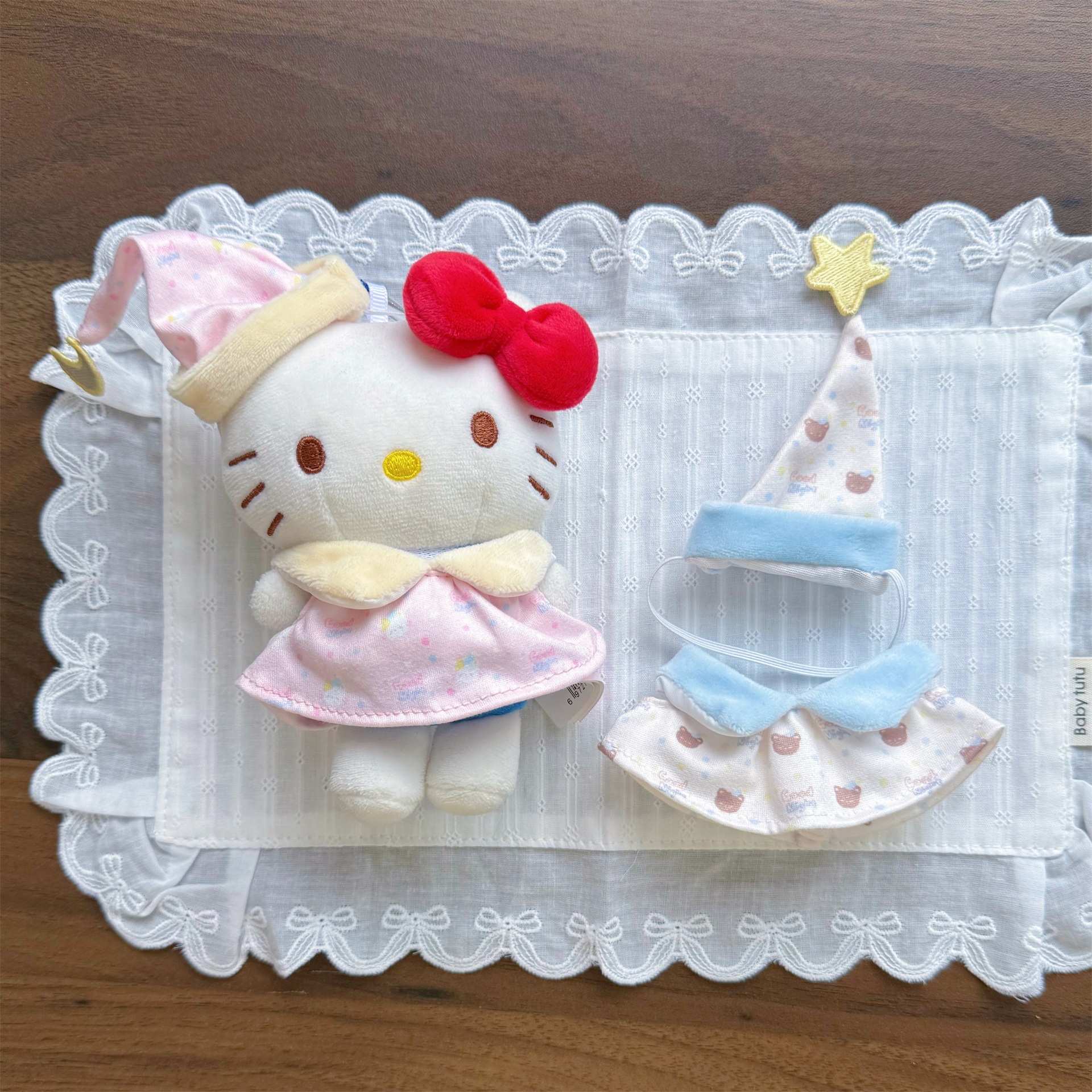 13cm doll clothes long-legged kitty goodnight diary 10cm cotton doll cute plush doll pajamas